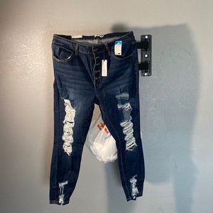 NWT Rue 21 ripped ultimate stretch high-rise jeggings